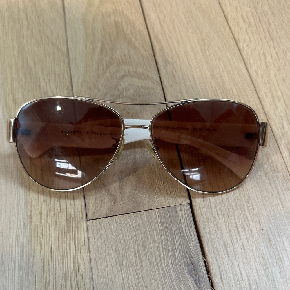Gold Coach Sunglasses